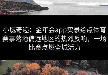 小城奇迹：金年会app实录给点体育赛事落地偏远地区的热烈反响，一场比赛点燃全城活力