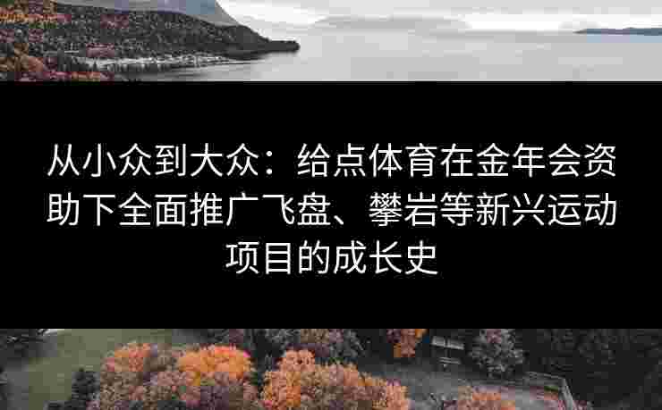 从小众到大众:给点体育在金年会资助下全面推广飞盘、攀岩等新兴运动项目的成长史 从小众到大众:给点体育在金年会资助下全面推广飞盘、攀岩等新兴运动项目的成长史
